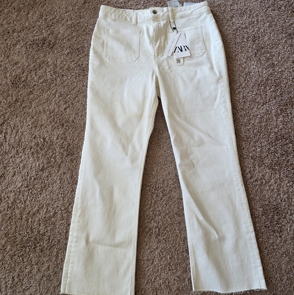 NWT ZARA Sailor Flare Pants Size 12 - Picture 3 of 13